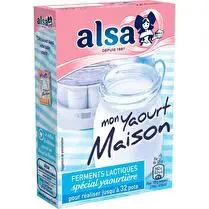 Alsa, Alsa preparation pour yaourts mon yaourt maison 4 sachets 8g