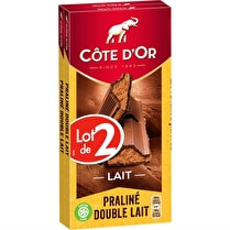 Côte d'or, Chocolat au lait fourré praliné