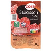 CORA Saucisson sec 30 tranches