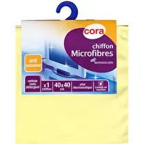 Cora, Chiffon microfibres dépoussiérage 40x40 cm