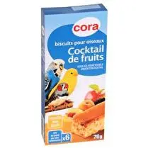 Cora, Biscuits oiseaux fruits