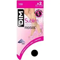 Dim, Mi Bas Sublim Absolu Resist Dim X2 Noir taille 35/41
