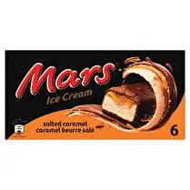Mars, Barres glacées au caramel beurre salé Mars x6