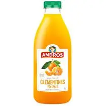 Andros, Jus clémentines pressées bouteille 1L