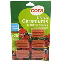 Cora, Engrais bâtonnets géraniums