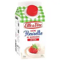 Elle & Vire, Crème fleurette entière 30% MG