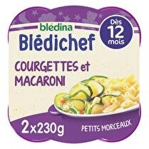 BLÉDICHEF BLÉDINA Fondue de courgettes & petits macaronis dès 12mois