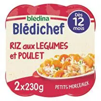 Blédina, Riz aux légumes & poulet dès 12mois
