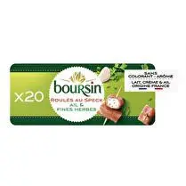 Boursin, Roulés au jambon fumé, ail & fines herbes x20