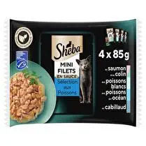 Sheba, Repas pour chat mini filets en sauce