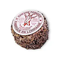Ferme de la Bouzule, Crottin de chèvre frais aux échalotes roses fermier au lait cru