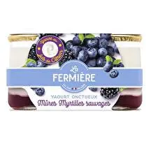 La fermière, Yaourt brassé sur mûres et myrtilles