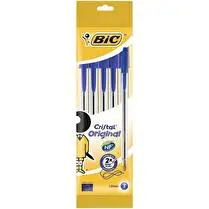 Bic, Stylo bille cristal bleu x5