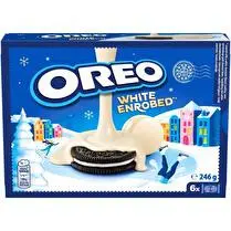 Oréo, Biscuits cacaotés enrobés de chocolat blanc