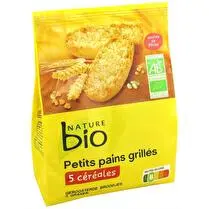Nature bio, Petits pains grillés 5 céréales