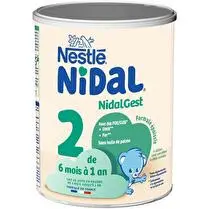 Nestlé, Nidal plus 2ème âge en poudre dès 6 mois jusqu à 1an