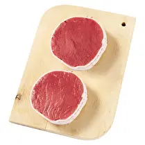 Votre boucher propose, Viande bovine : Rumsteck*** en tournedos x 2. A griller