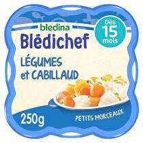 BLÉDINA Blédichef - Mijoté de légumes fondants & cabillaud dès 15mois
