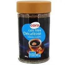 Cora, Café extra filtre décaféiné
