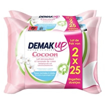 Demak up, Lingettes démaquillantes Peaux normales médium