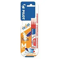 Pilot, Recharge rouge pour roller effaçable pointe moyenne x3