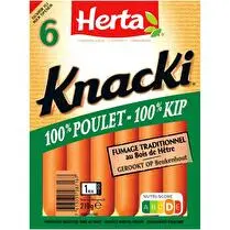 Herta, Knacki saucisses 100% poulet x6