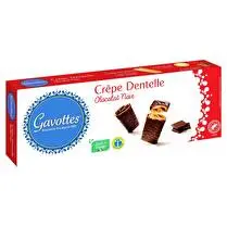 Gavottes, Crêpe dentelle au chocolat noir