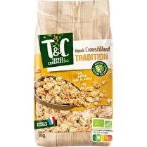 Terres et Céréales, Muesli croustillant tradition BIO
