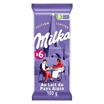 Milka, Tablette de chocolat au lait