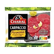 Charal, Carpaccio de boeuf parmesan