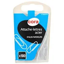 Cora, attache lettres galva  25mm x100 boite distributrice   cora