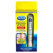 Scholl, Soin ongles abimés par mycoses solution 2en1