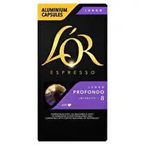 L'or, Capsules espresso lungo profondo intensité 8  x10