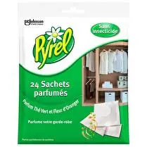 Pyrel, Sachets anti mites thé vert x24