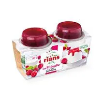 Rians, Faisselle avec son coulis de framboise 6% MG