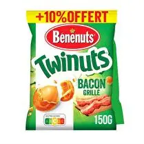 Benenuts, Twinuts - Cacahuètes bacon  x 2 +10% offert