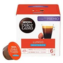 Nescafé Dolce Gusto, Capsules caffé lungo décaféiné intensité 6