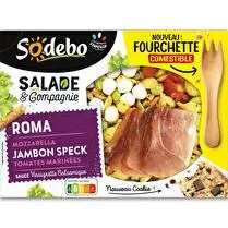 Sodebo, Salade Roma (Jambon Speck, pâtes, crudités, mozzarella)
