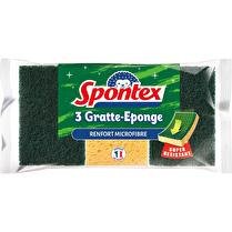 SPONTEX Gratte-éponge + microfibre