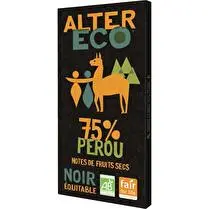 Alter eco, CHOCOLAT NOIR 75% BIO