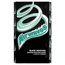 AIRWAVES Chewing-gum black menthol x5