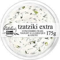 L'ATELIER BLINI Tzatziki extra concombre frais, yaourt à la Grecque & aneth
