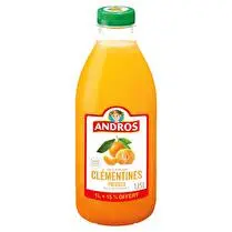 Andros, Jus de clémentines pressées 1 l + 15% offert