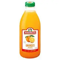 Andros, Jus d'oranges pressées 1 l + 15% offert