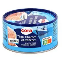Cora, Thon albacore au naturel en tranche