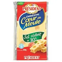 Président, Emmental coeur de meule sel réduit 30%