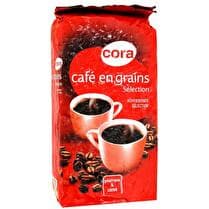 CORA Café sélection en grains corsé et généreux
