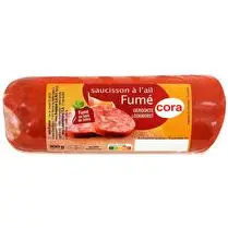 Cora, Saucisson à l'ail biseau fumé