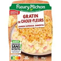 Fleury michon, Gratin de choux fleurs au jambon
