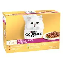 Gourmet, Repas pour chat Gold Double Délice 4 Variétés